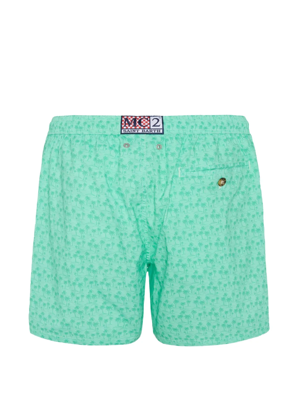 MC2 Saint Barth Zwembroek met print Groen