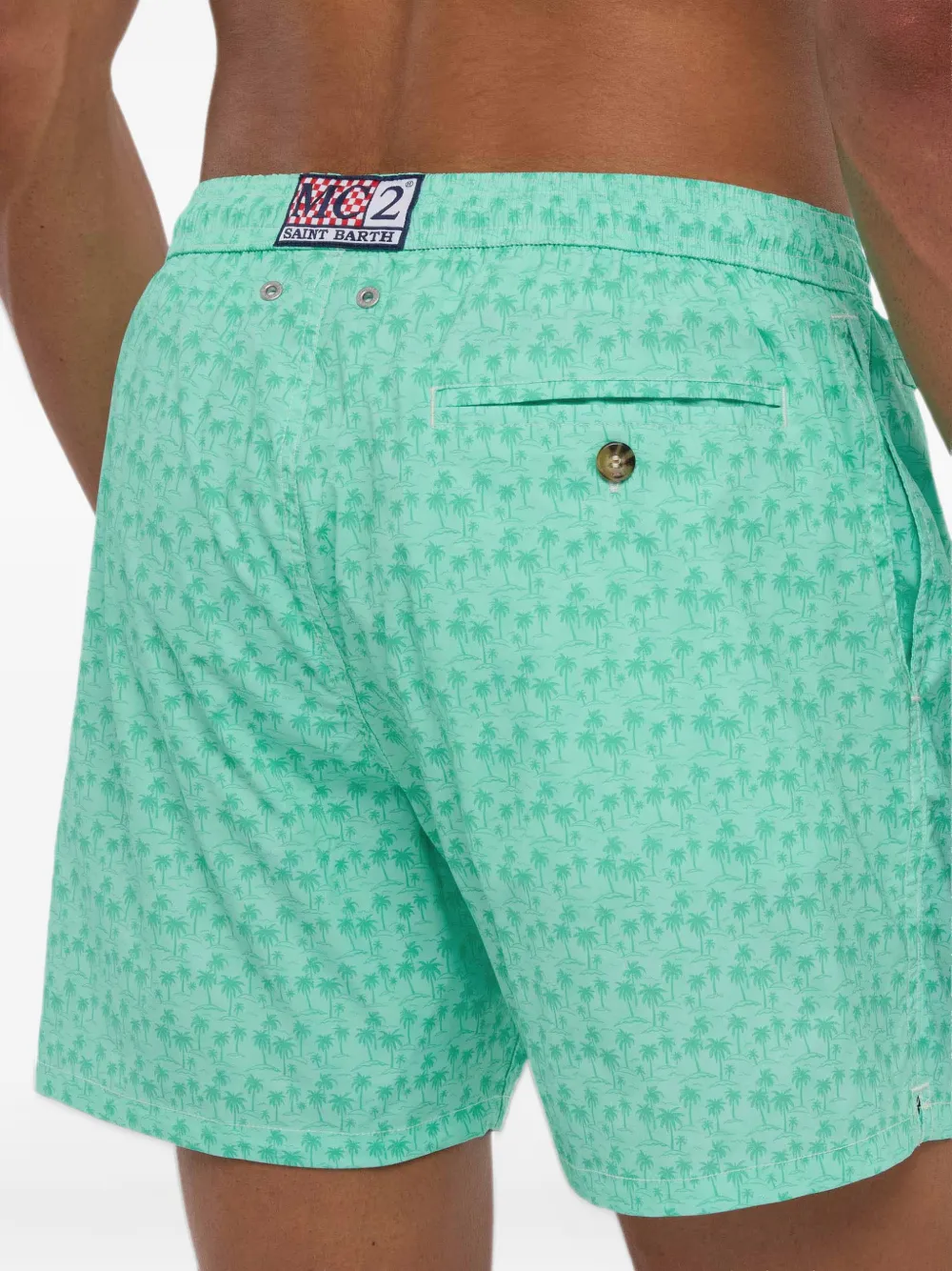 MC2 Saint Barth Zwembroek met print Groen