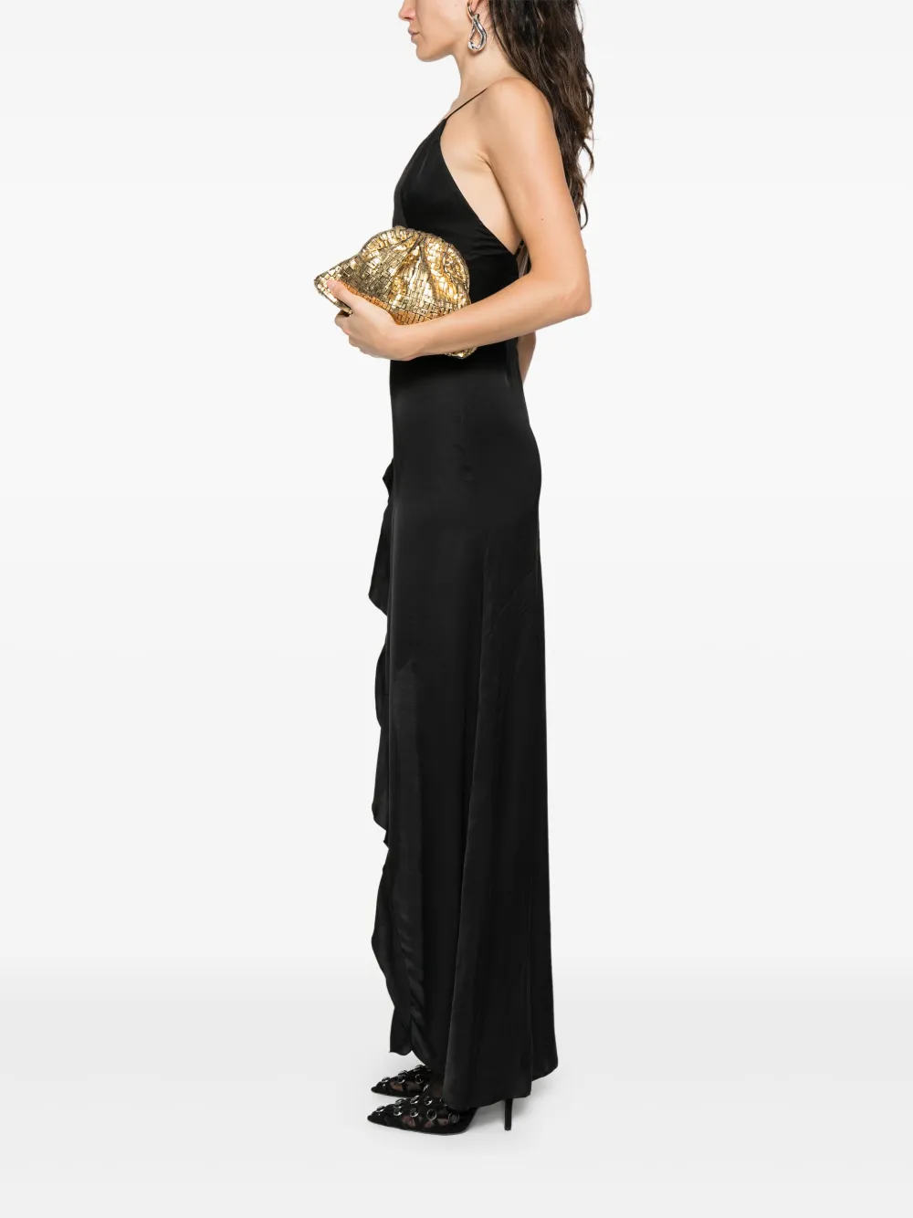 Maria La Rosa Game mini-clutch - Goud