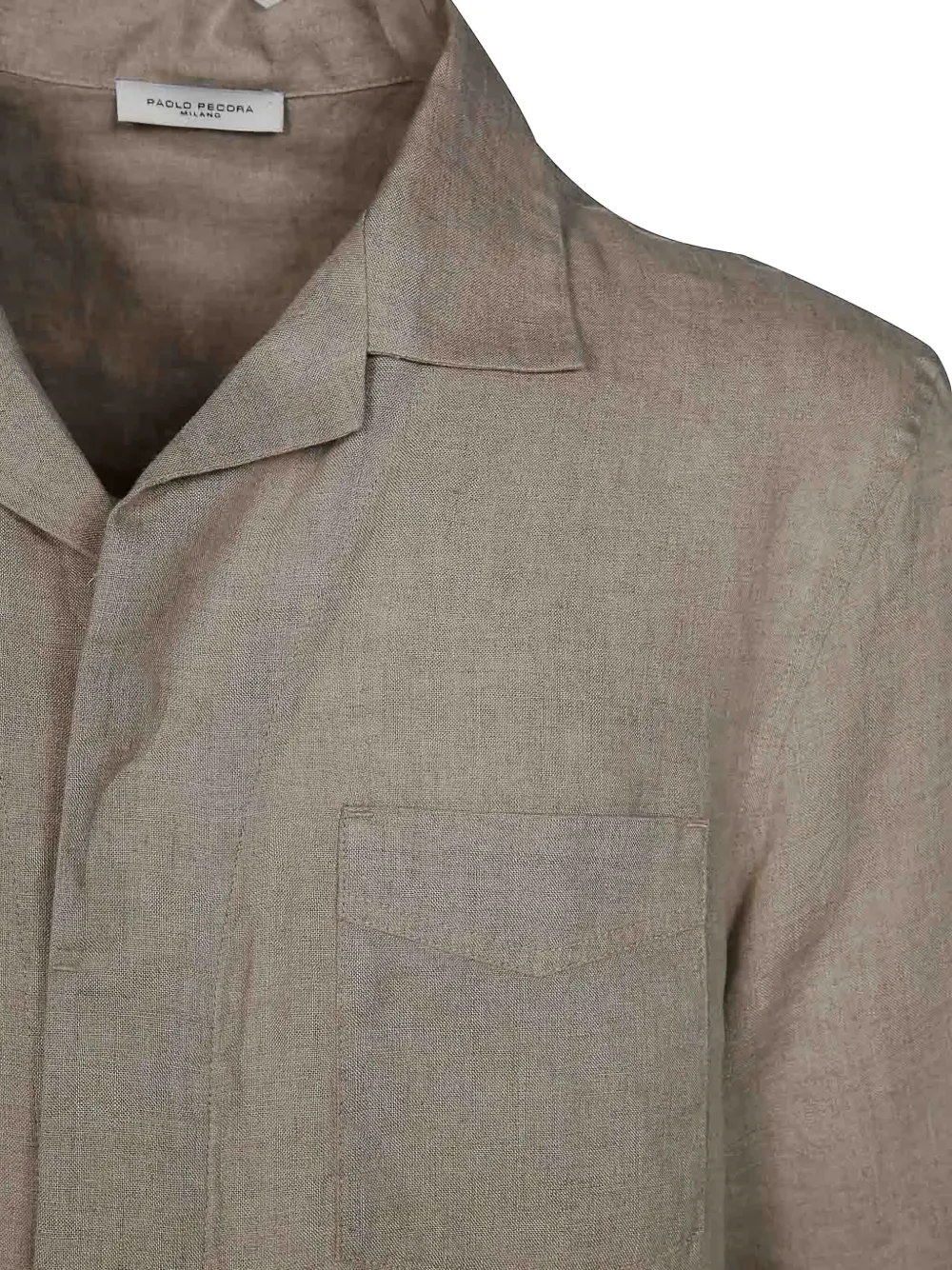 Paolo Pecora short-sleeve pocket shirt Beige