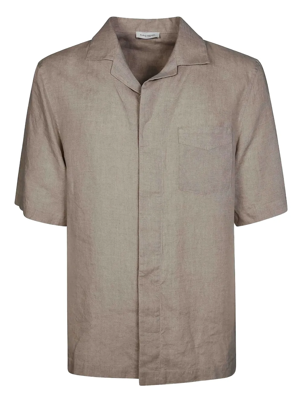 Paolo Pecora short-sleeve pocket shirt Beige