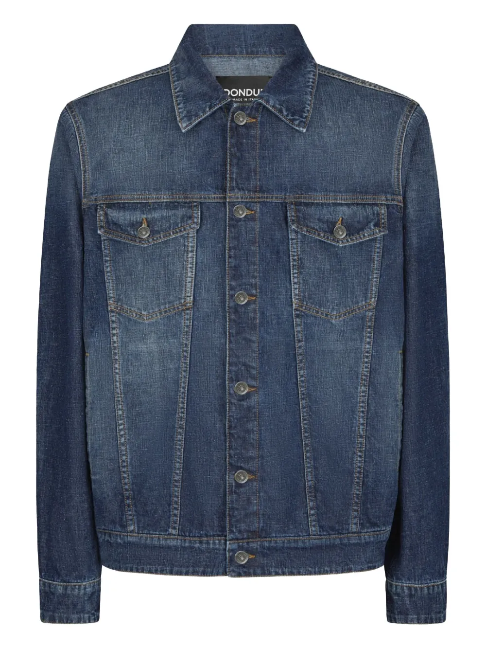 DONDUP Jack met klepzak en knoopsluiting Blauw