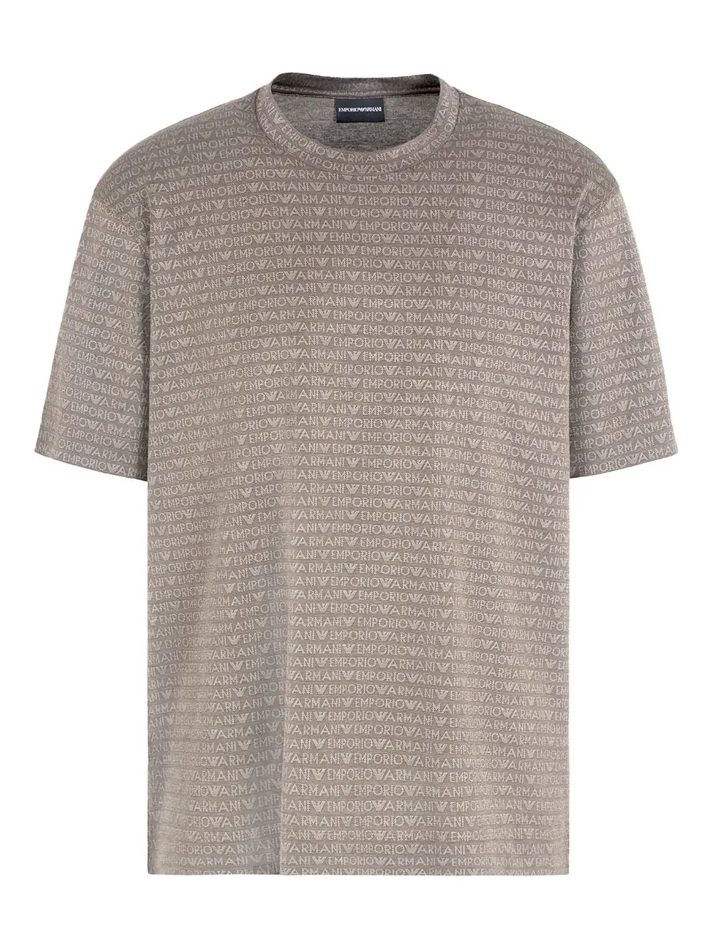 Emporio Armani logo-print t-shirt | Brown | Image 1
