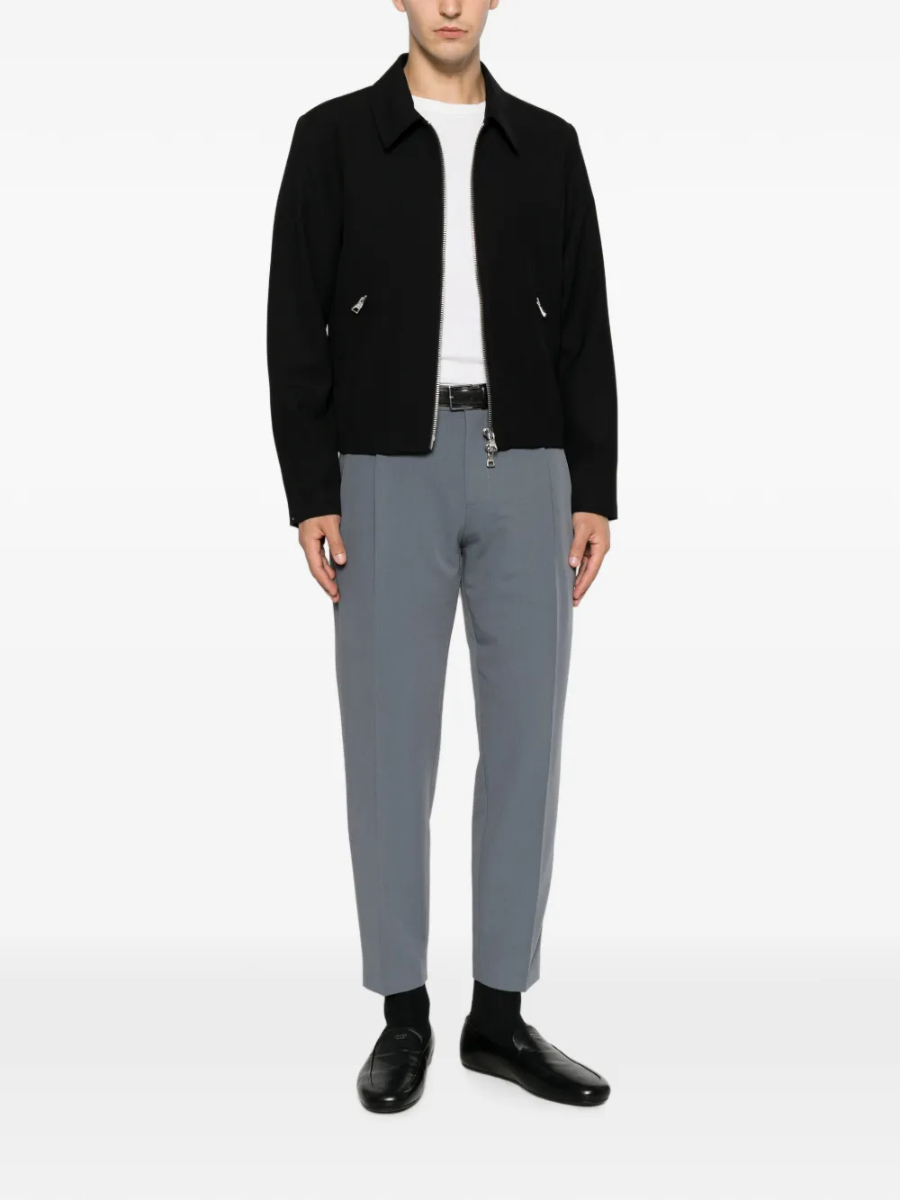 Patrizia Pepe Broek met geplooid detail Grijs