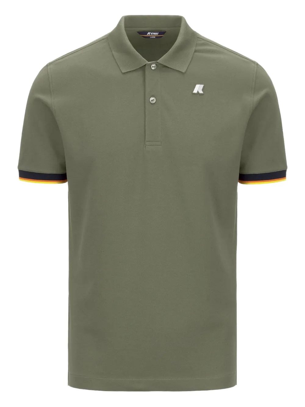 K-Way Vincent poloshirt met colourblocking Groen