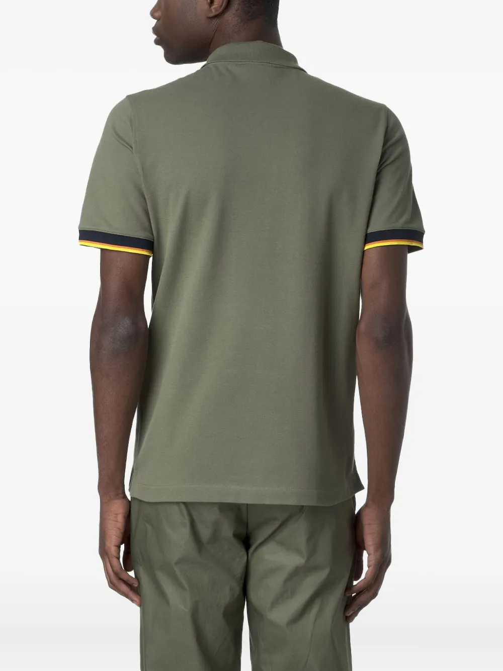 K-Way Vincent poloshirt met colourblocking Groen