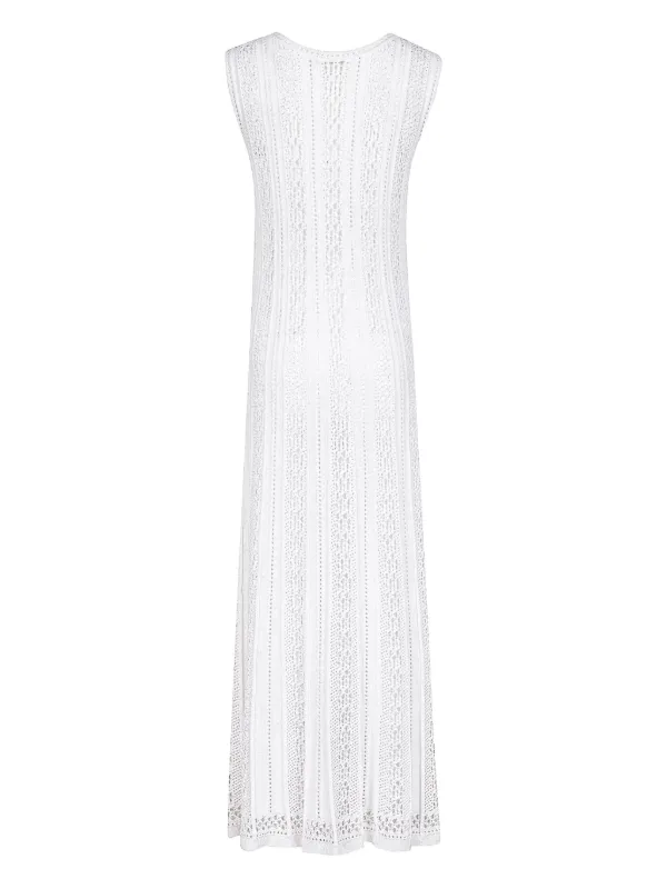 Abito Lungo Smanicato Bianco FARFETCH IT