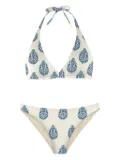 MC2 Saint Barth graphic-print halter bikini - Neutrals