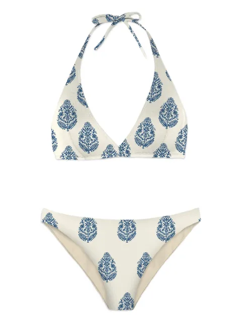 MC2 Saint Barth graphic-print halter bikini