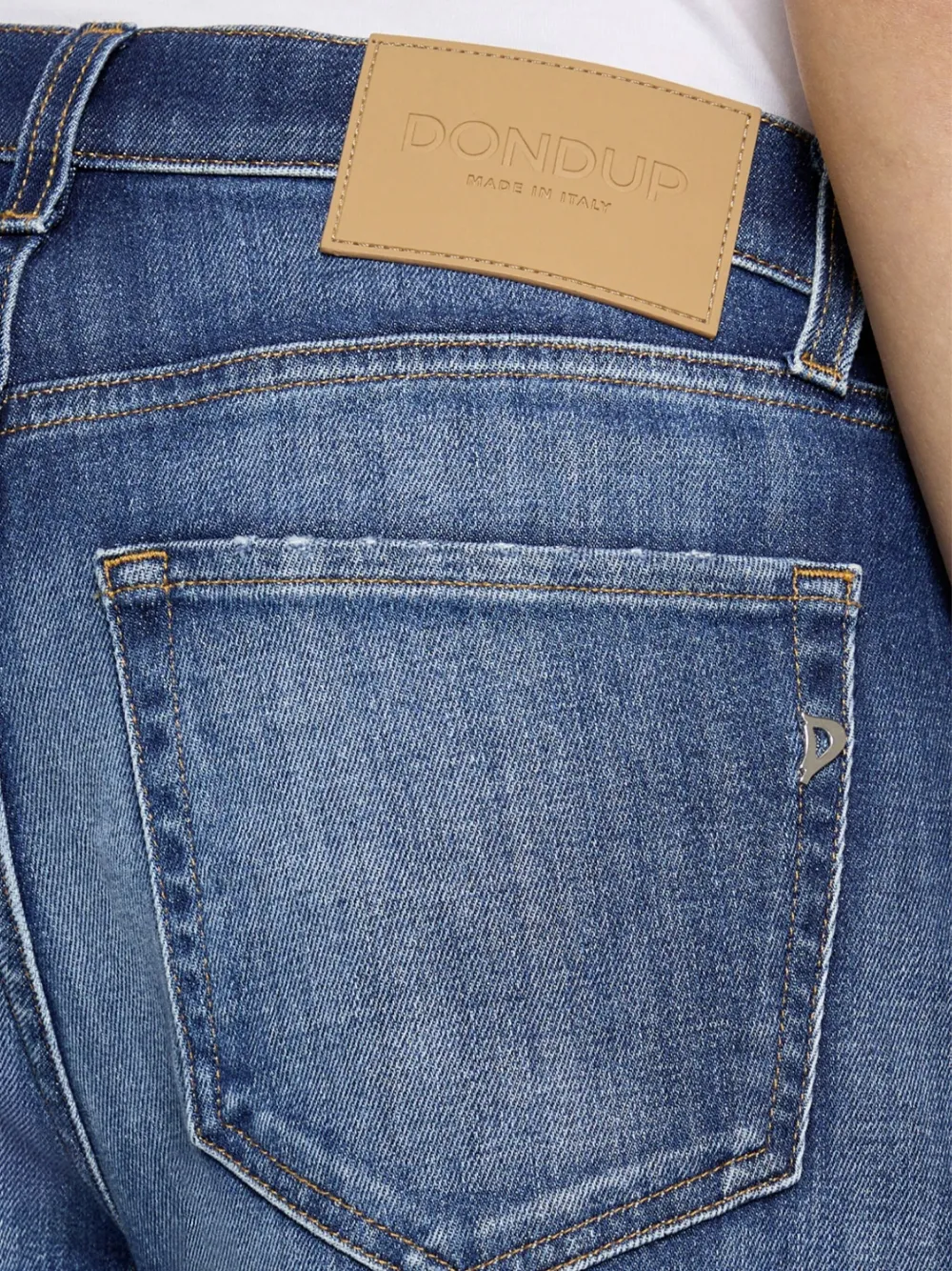 DONDUP Gerafelde jeans met vijf zakken Blauw