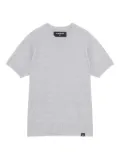 Patrizia Pepe textured raglan-sleeve t-shirt - Grey