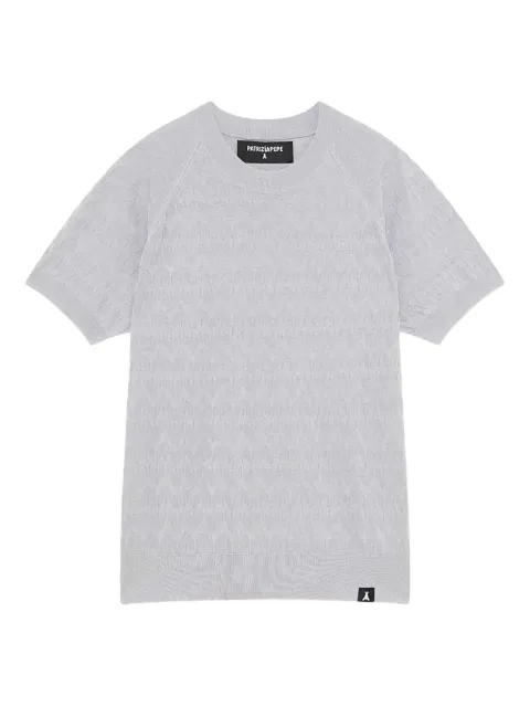 Patrizia Pepe textured raglan-sleeve t-shirt