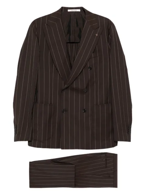 Tagliatore pinstripe welt-pockets suit 