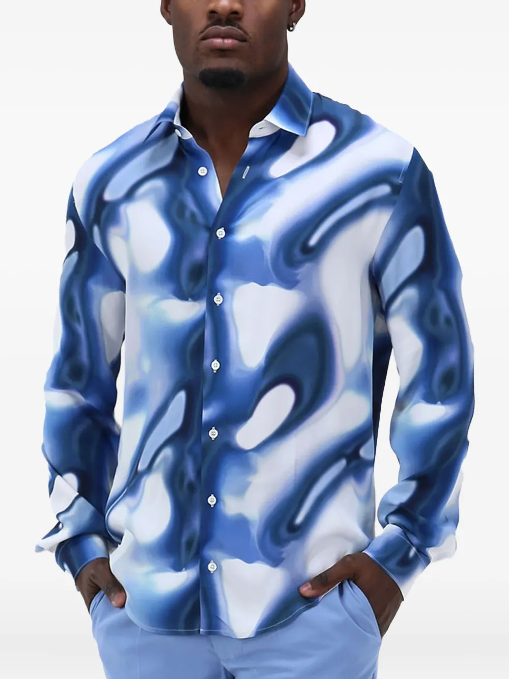 Patrizia Pepe long-sleeves shirt | Blue | Image 1