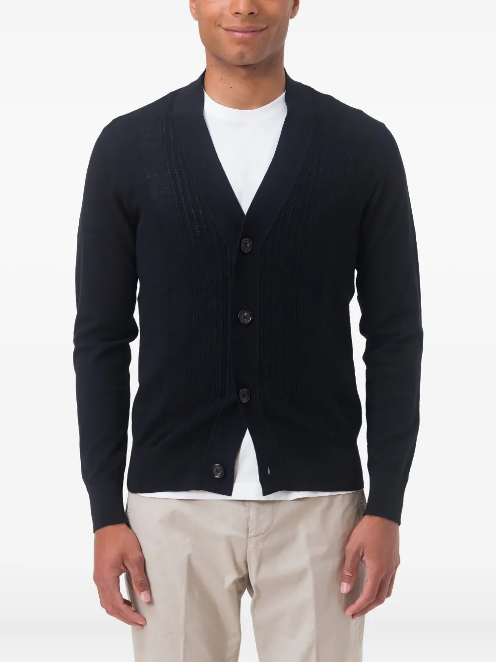 Paolo Pecora buttoned cardigan | Black | Image 1