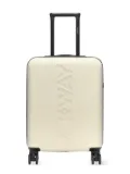 K-Way logo-embossed suitcase - Neutrals