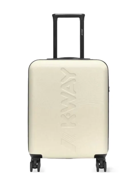 K-Way logo-embossed suitcase