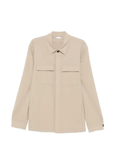 Manuel Ritz flap-pocket long-sleeve shirt