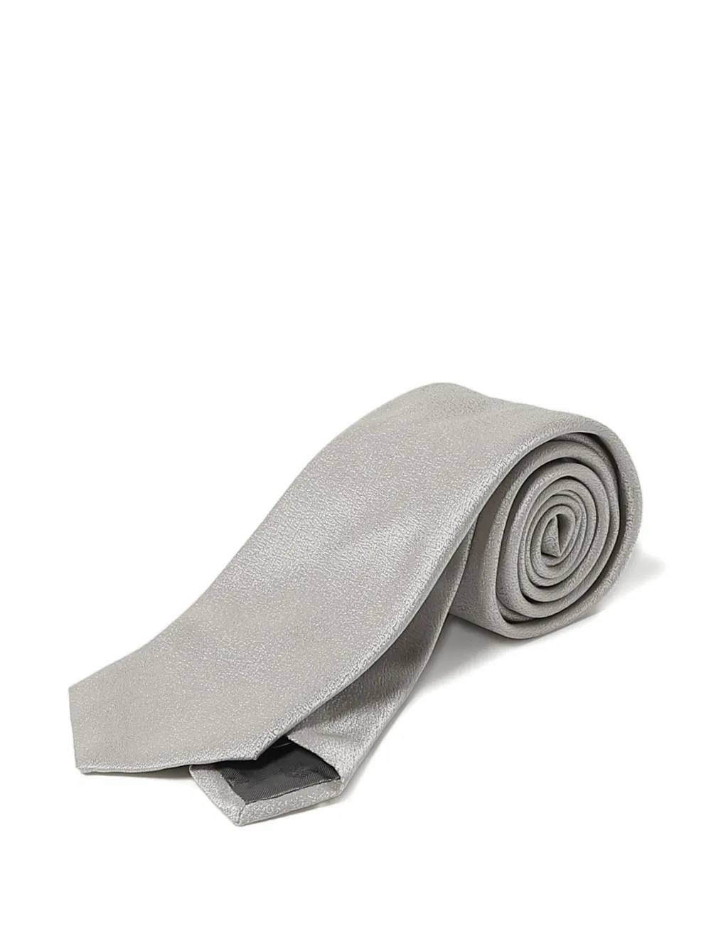 Emporio Armani metallic silver tie Grijs