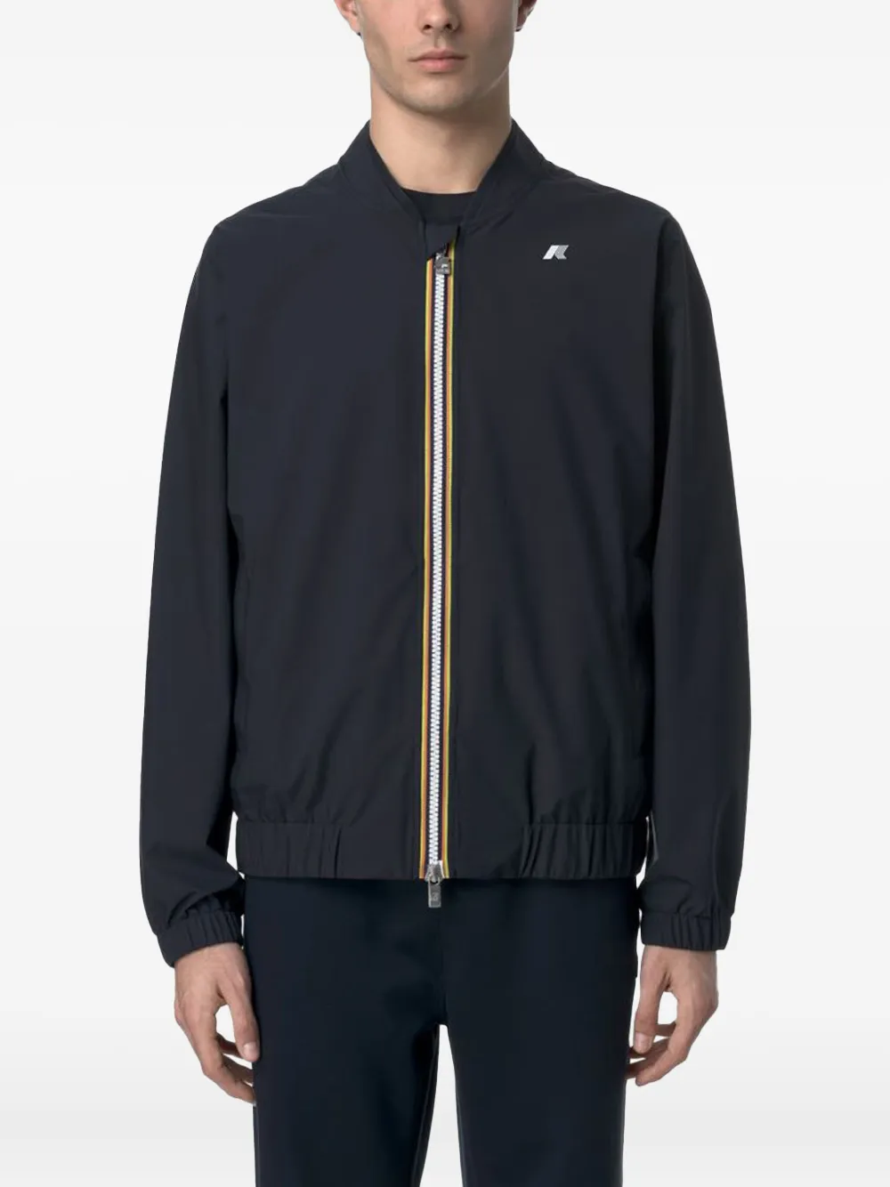 K-Way Jack met logopatch en rits Zwart