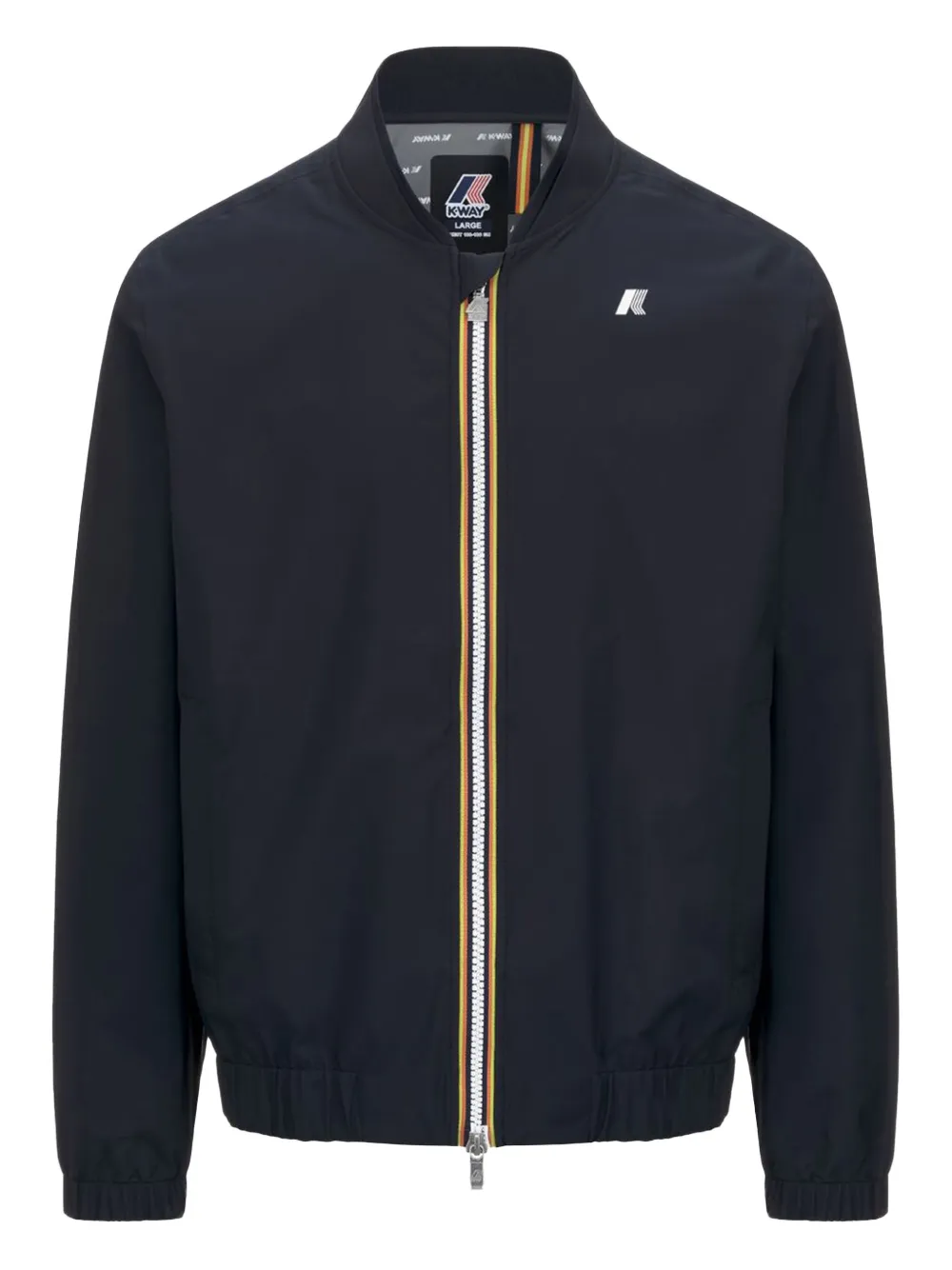 K-Way Jack met logopatch en rits Zwart