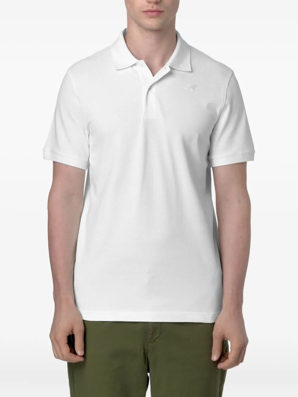 K-Way embroidered-logo polo shirt Wit