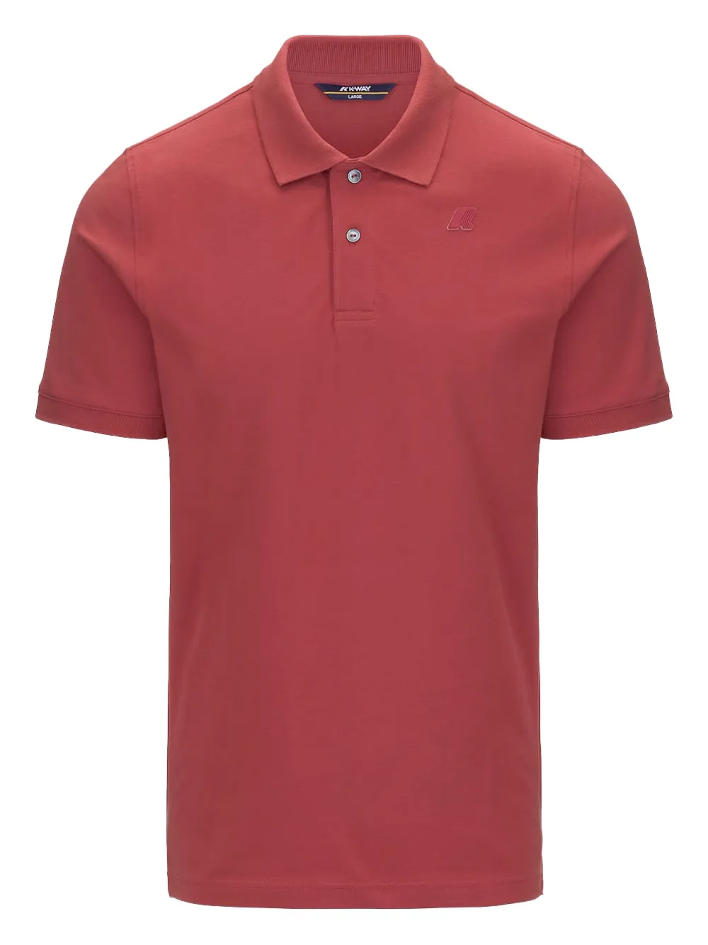K-Way Poloshirt met geborduurd logo Rood