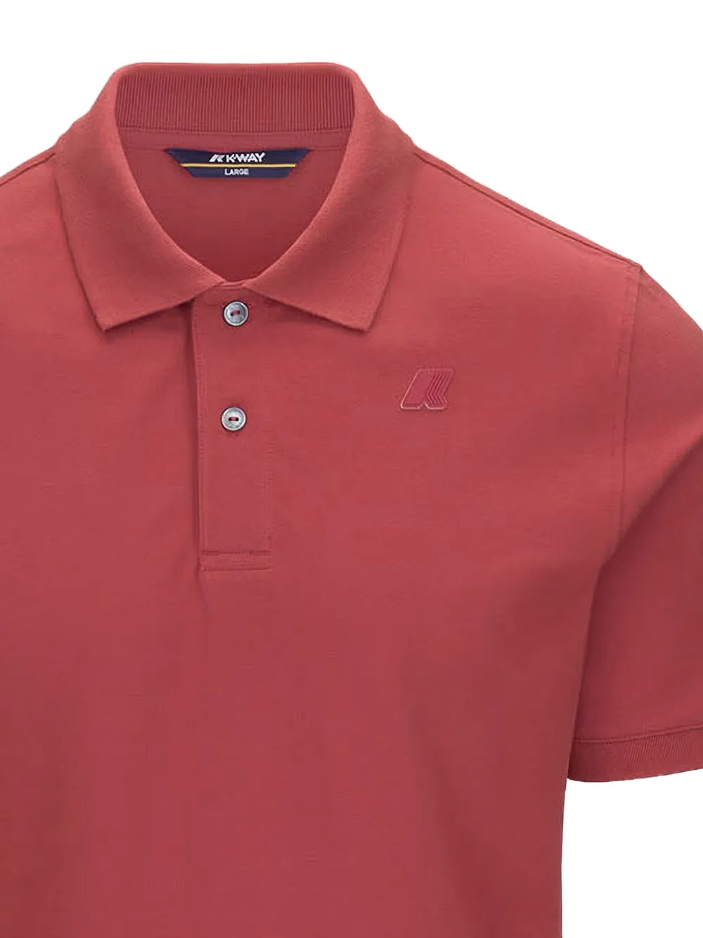 K-Way Poloshirt met geborduurd logo Rood