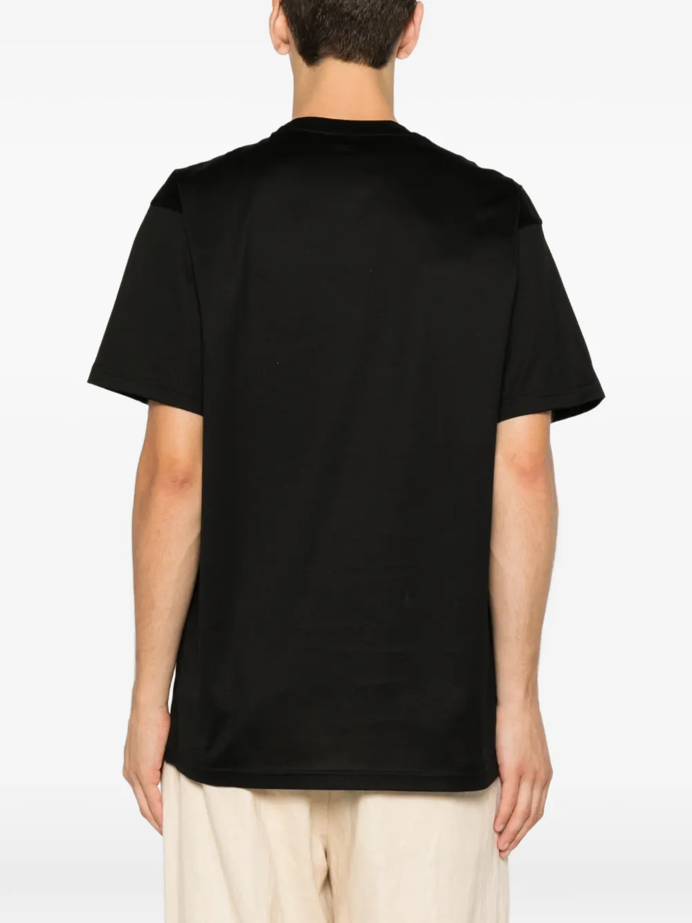 Low Brand T-shirt met logopatch Zwart