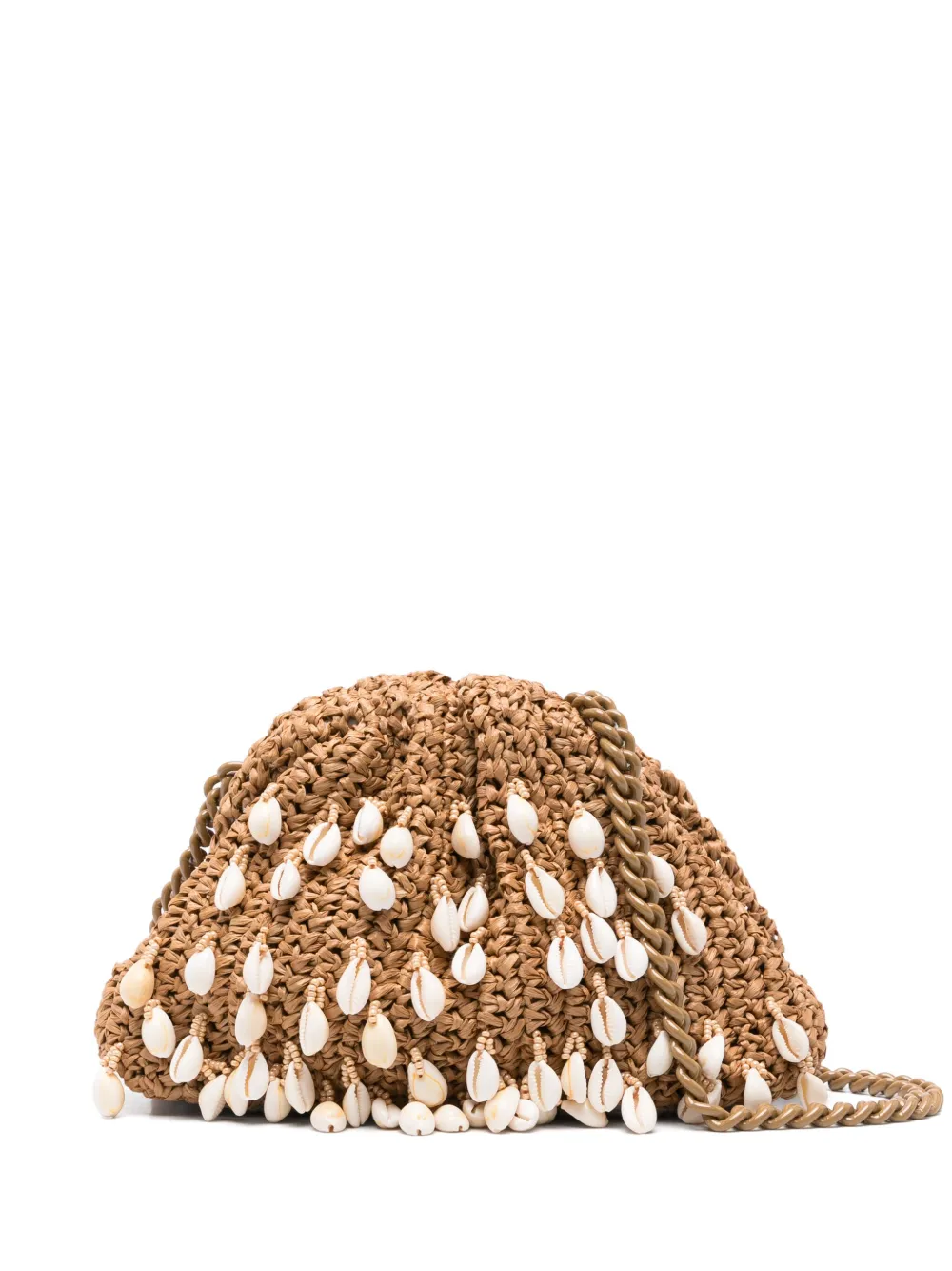mimi shell-embellished clutch bag