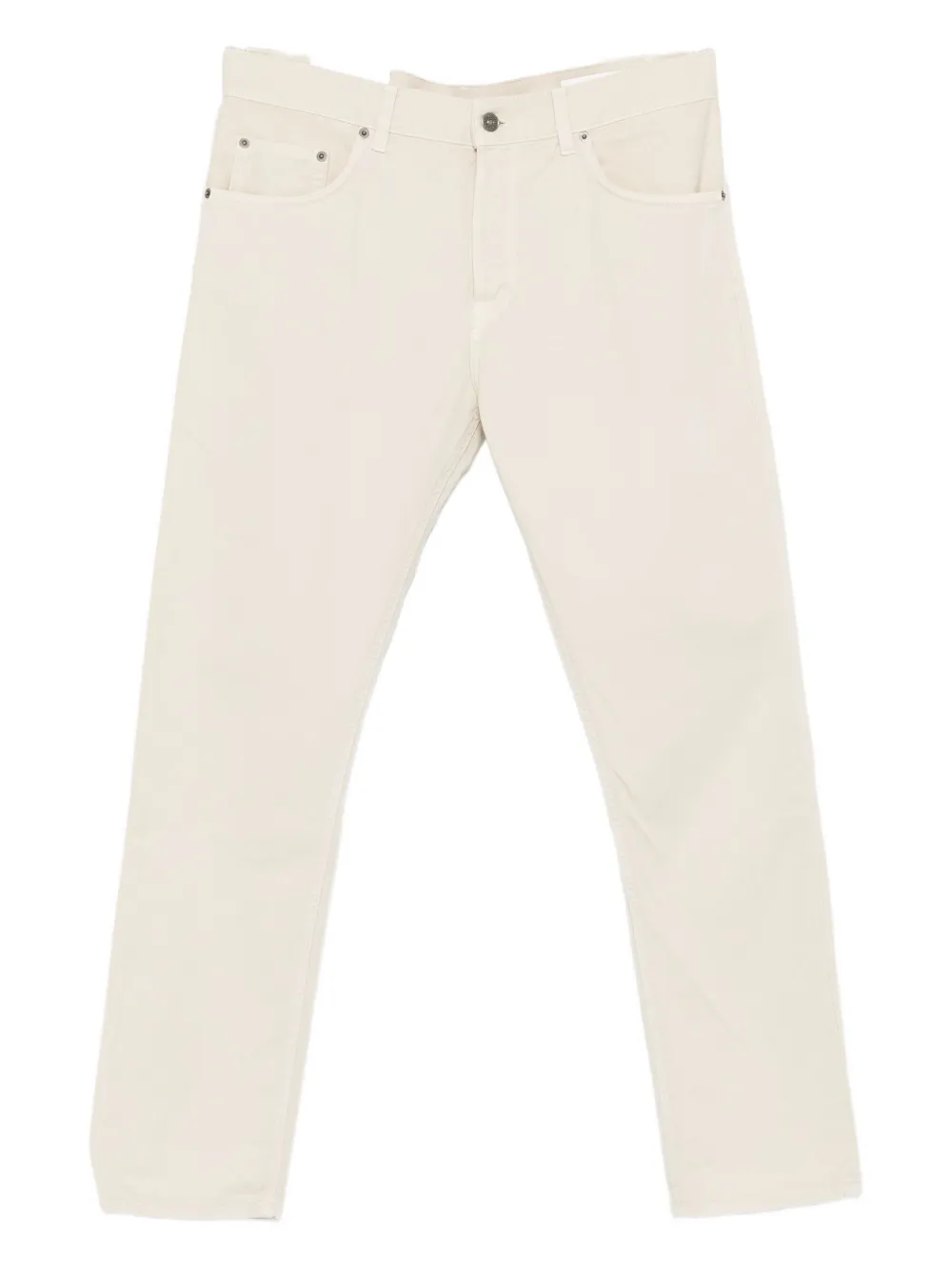 Dondup Cotton Five-pocket Jeans In Neutral