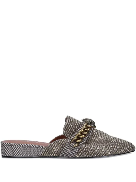 Kurt Geiger London Chelsea chain-embellished crystal mules