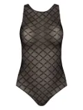 Elisabetta Franchi geometric-pattern bodysuit - Black