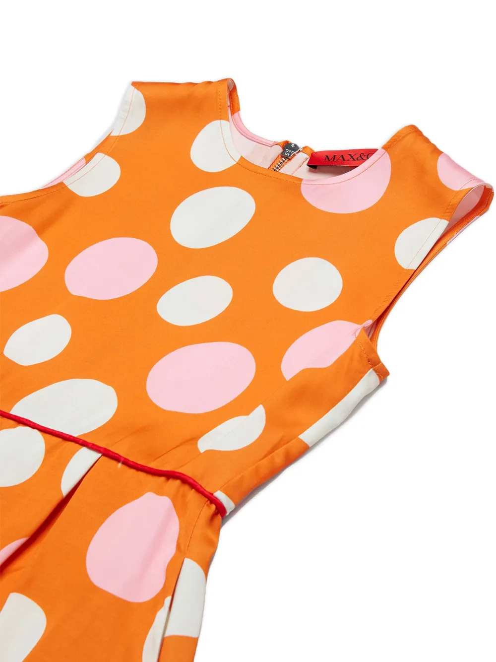 MAX&Co. Kids polka-dot sleeveless jumpsuit Oranje