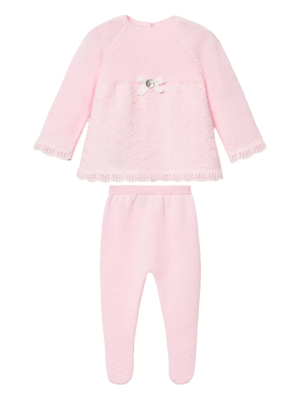 Paz Rodriguez Gebreid broekset met kant Roze