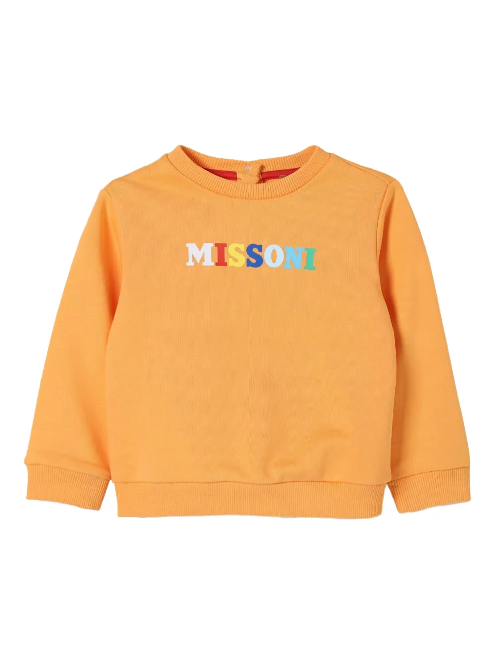 Missoni Kids Sweater met geborduurd logo Oranje