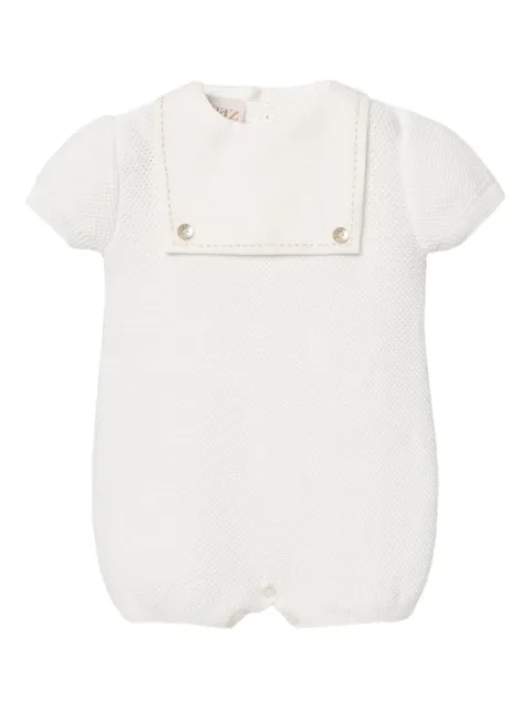 Paz Rodriguez knitted sailor-collar romper