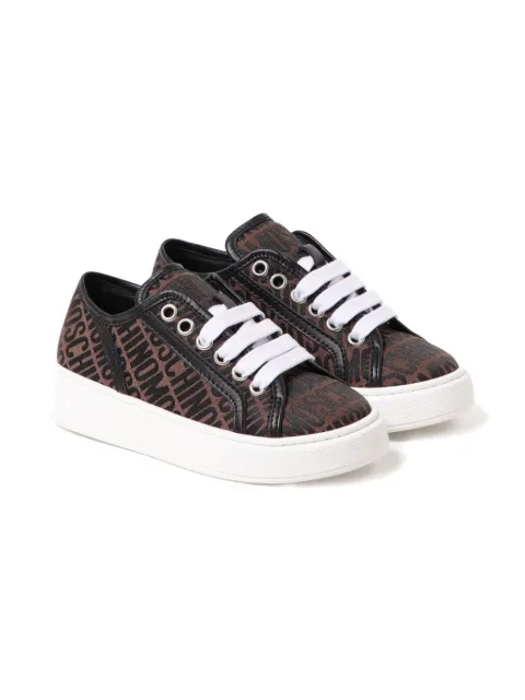 Moschino Kids Sneakers mit Logo-Print