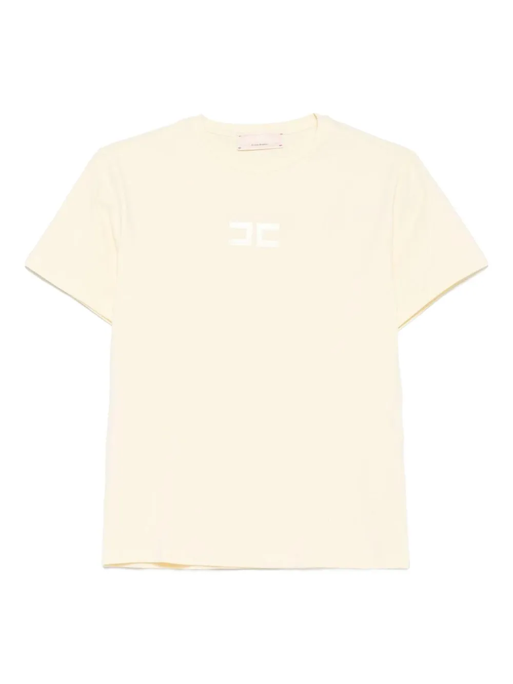Elisabetta Franchi La Mia Bambina T-shirt met logoprint Geel
