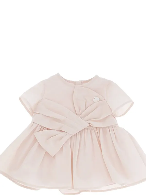 Elisabetta Franchi Kids Abito La Mia Bambina Con Fiocco Rosa