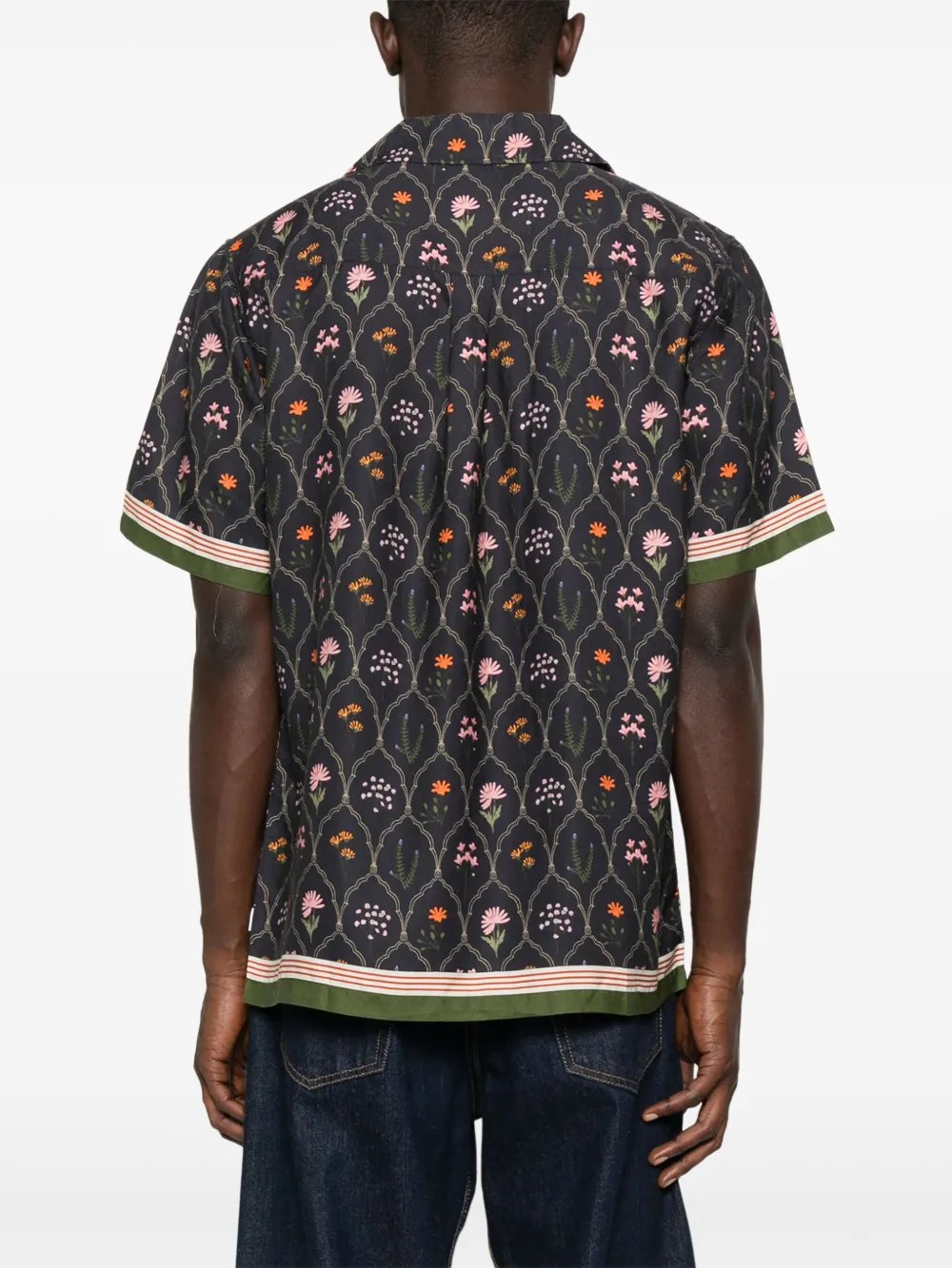 Les Deux Overhemd met bloemenprint Blauw
