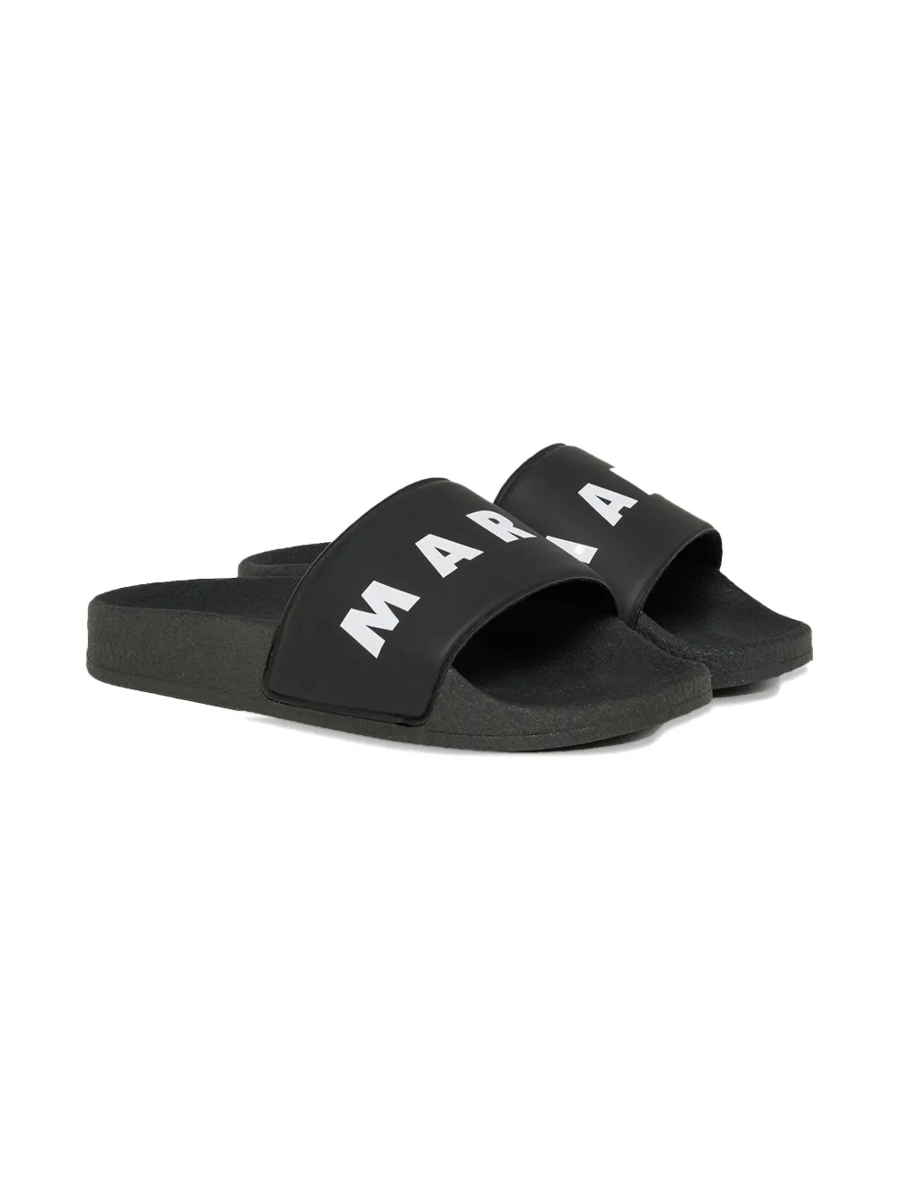Marni Kids logo-band slides Black