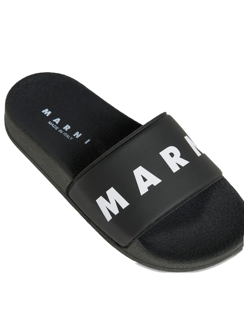 Marni Kids logo-band slides Black