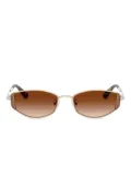 Swarovski Eyewear oval-frame sunglasses - Gold