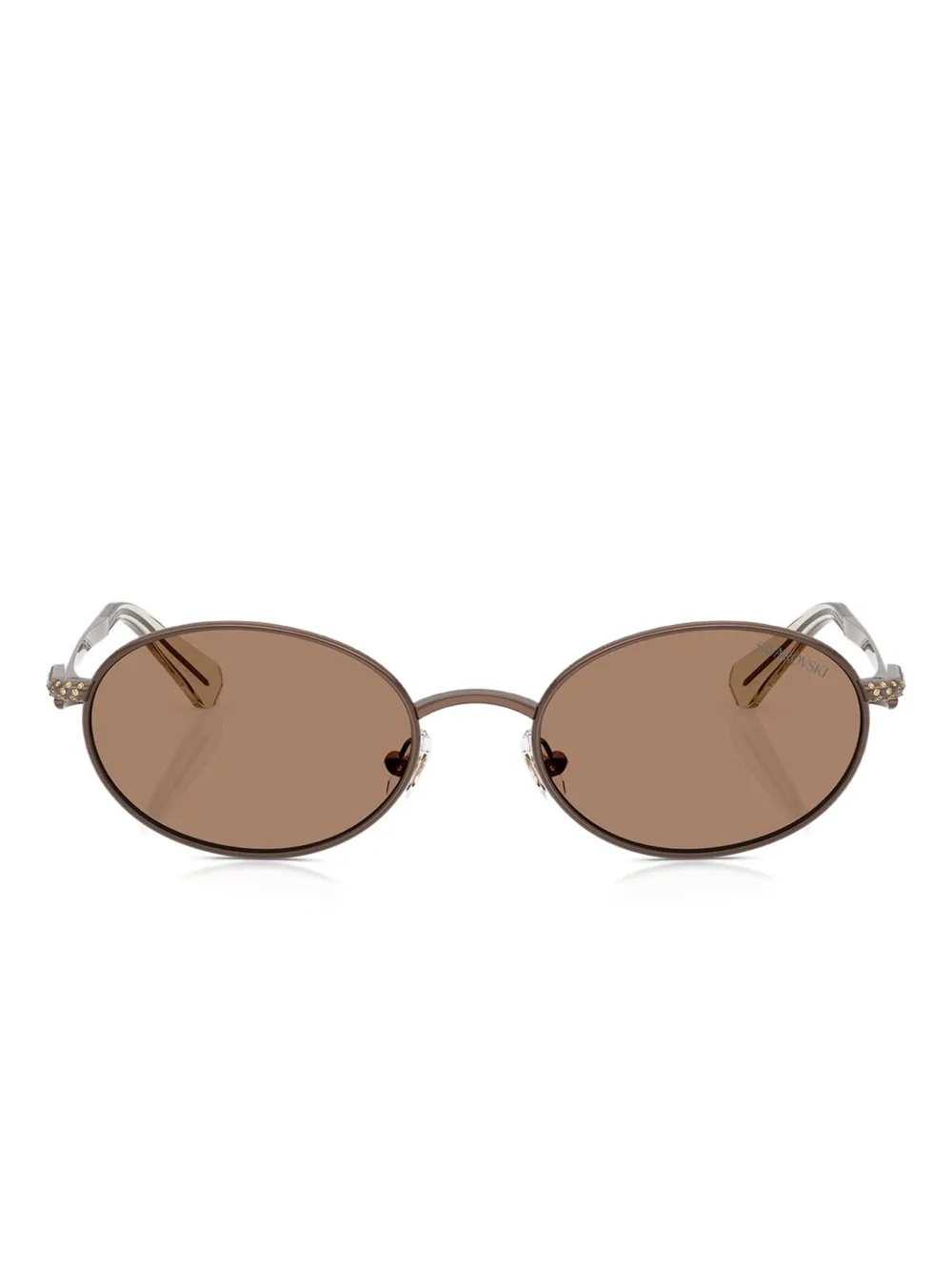 Swarovski Eyewear Occhiali da sole ovali - Marrone