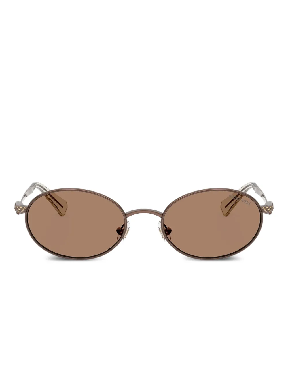 Swarovski Eyewear Occhiali da sole ovali - Marrone