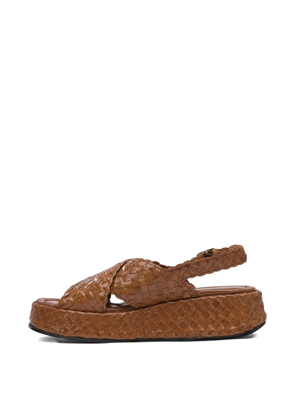 Toni Pons interwoven crossover-strap sandals Brown