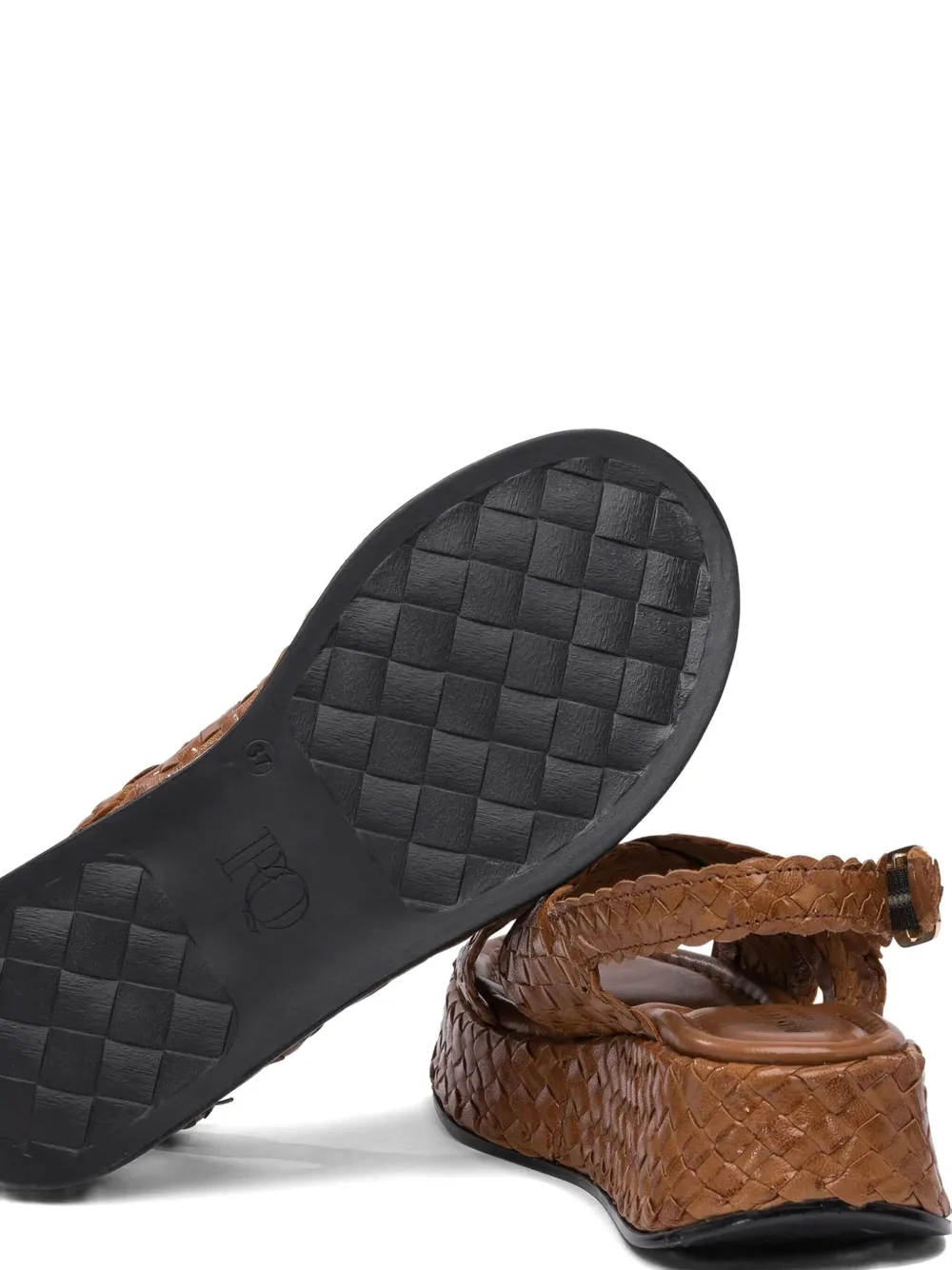 Toni Pons interwoven crossover-strap sandals Brown