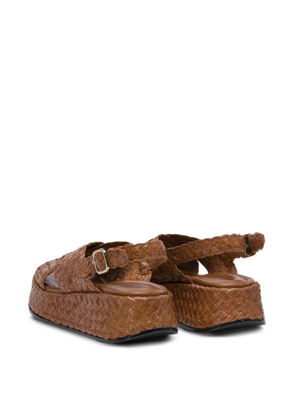 Toni Pons interwoven crossover-strap sandals Brown