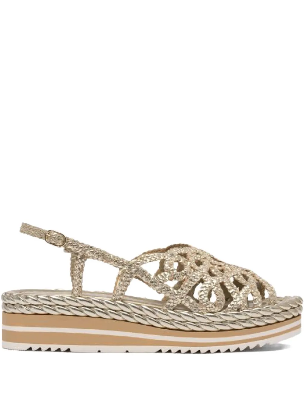 Toni Pons braided platform sandals Gold